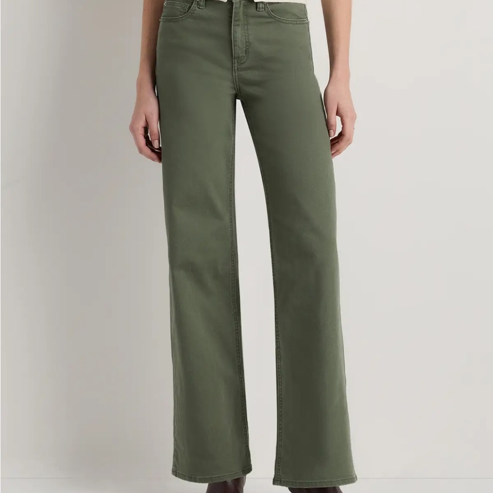 🫒NWOT Quince Bella Stretch Wide Leg Jean